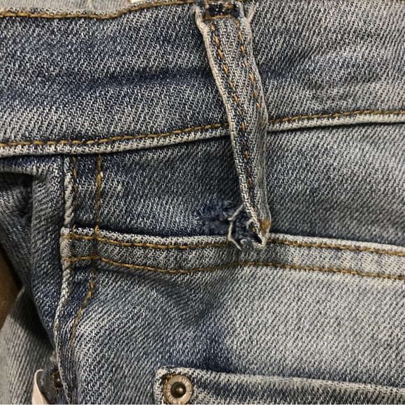 Kensie Light Blue High Rise Raw Hem Skinny Jeans - Picture 8 of 9